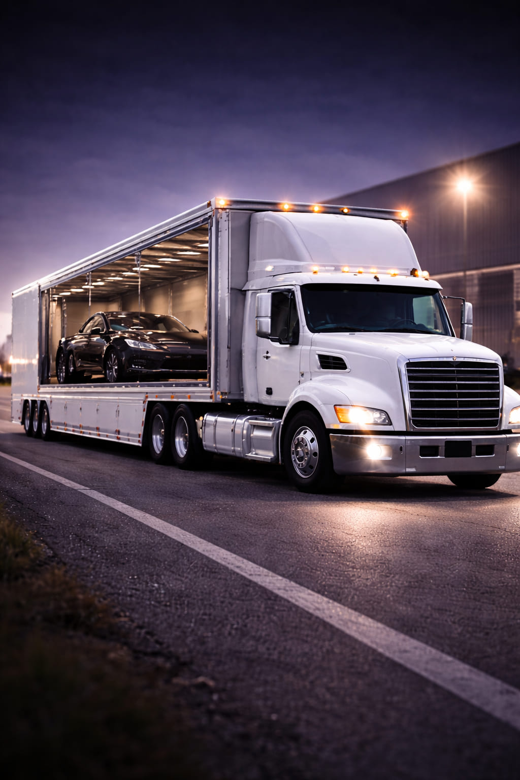 Enclosed trailer transport